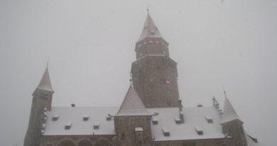 Hrad Bouzov v zimě
