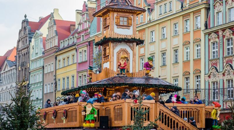 Vánoční jarmark ve Vratislavi (Wroclaw), Polsko